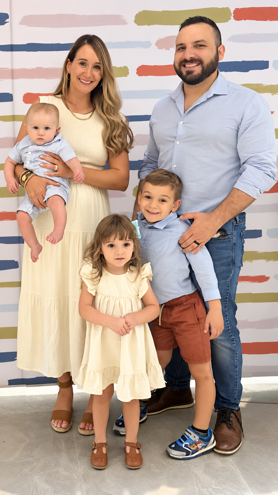 smiling family portrait